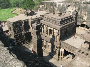 Kailashatempel von oben