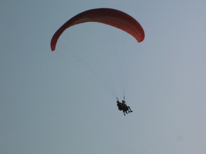 Da bin ich in der Luft