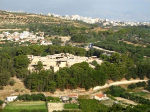Blick auf Knossos